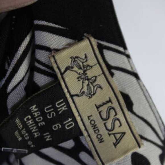 NWT Issa Silk trapeze dress butterfly pattern 6 - Picture 6 of 7